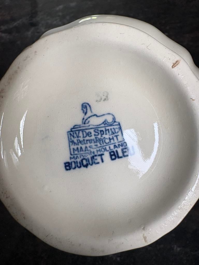 Antiek Petrus Regout Maastricht Bouquet Bleu Servies., Ophalen