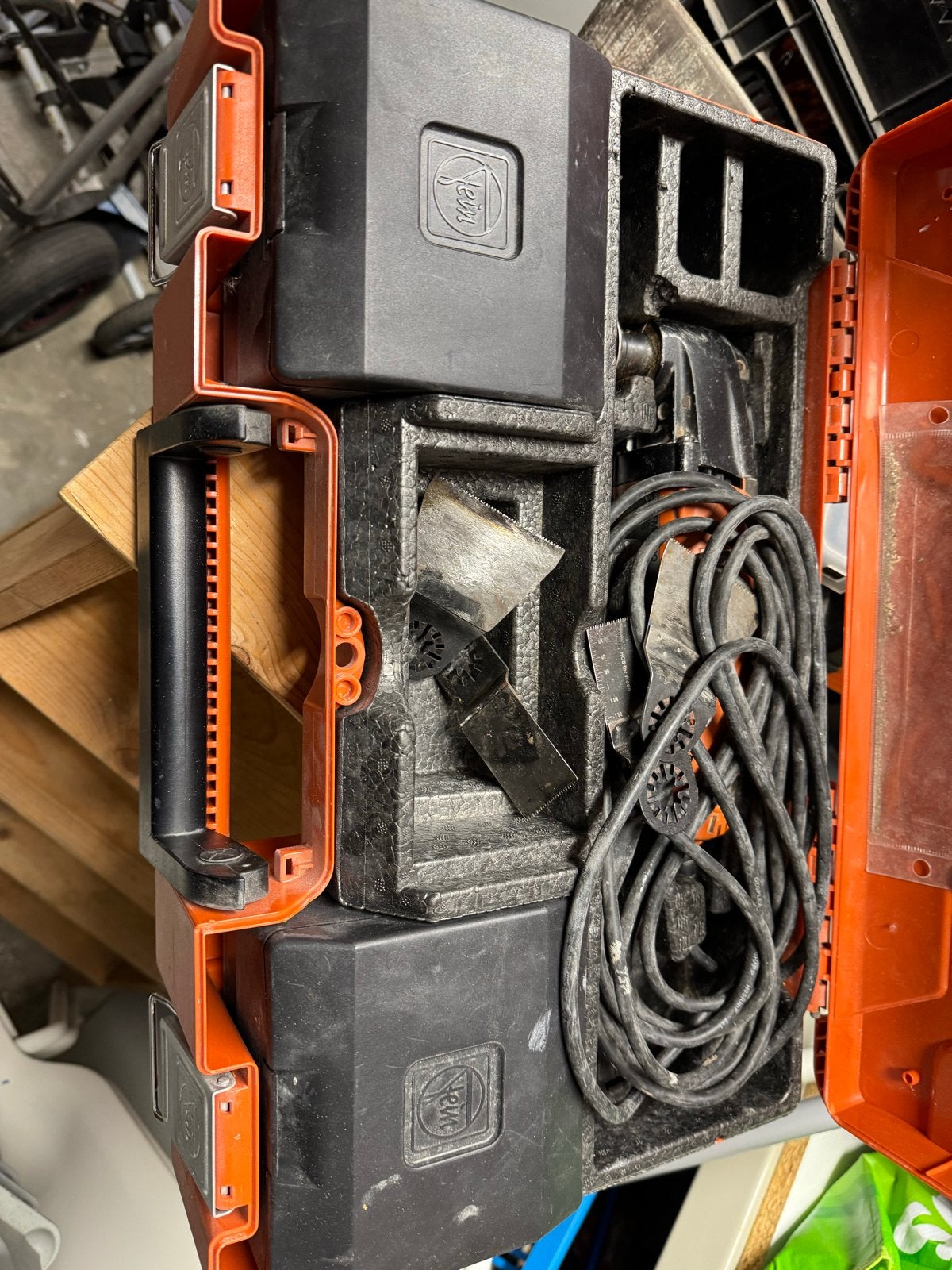Fein Multimaster FMM250Q met diverse zaagjes, Doe-het-zelf en Verbouw, Gereedschap | Zaagmachines, Minder dan 30 mm, Gebruikt