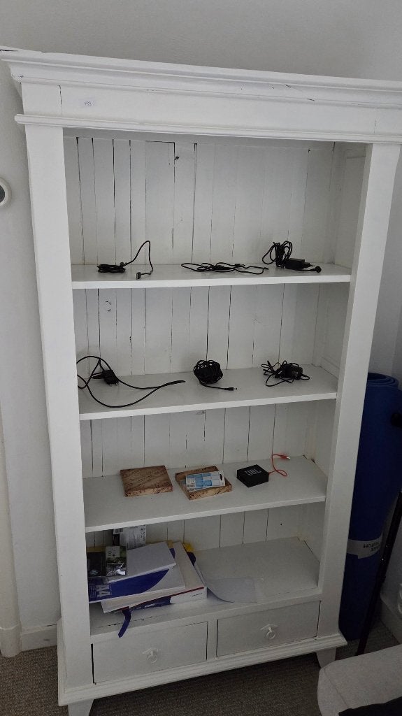 boekenkast hout, Huis en Inrichting, Ophalen, Gebruikt, 50 tot 100 cm, Met lade(s)