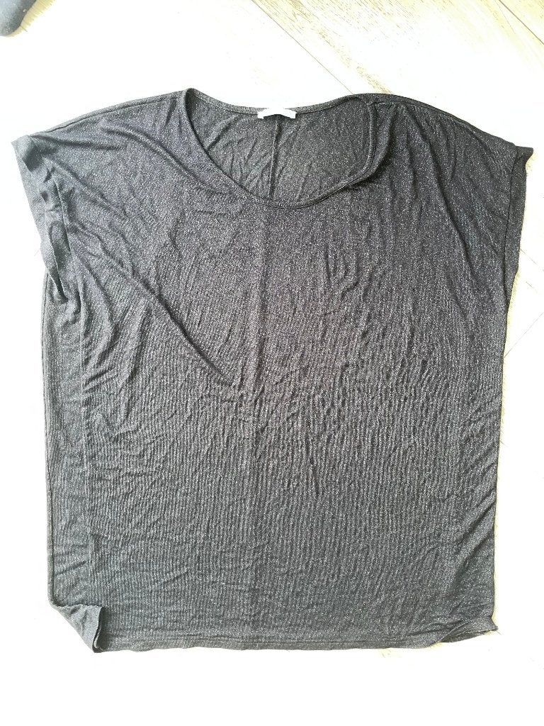 Gemo jurk jurkje tuniek glitter zwart zwarte 52 54 kerst, Verzenden, Zo goed als nieuw, Zwart, Jurk