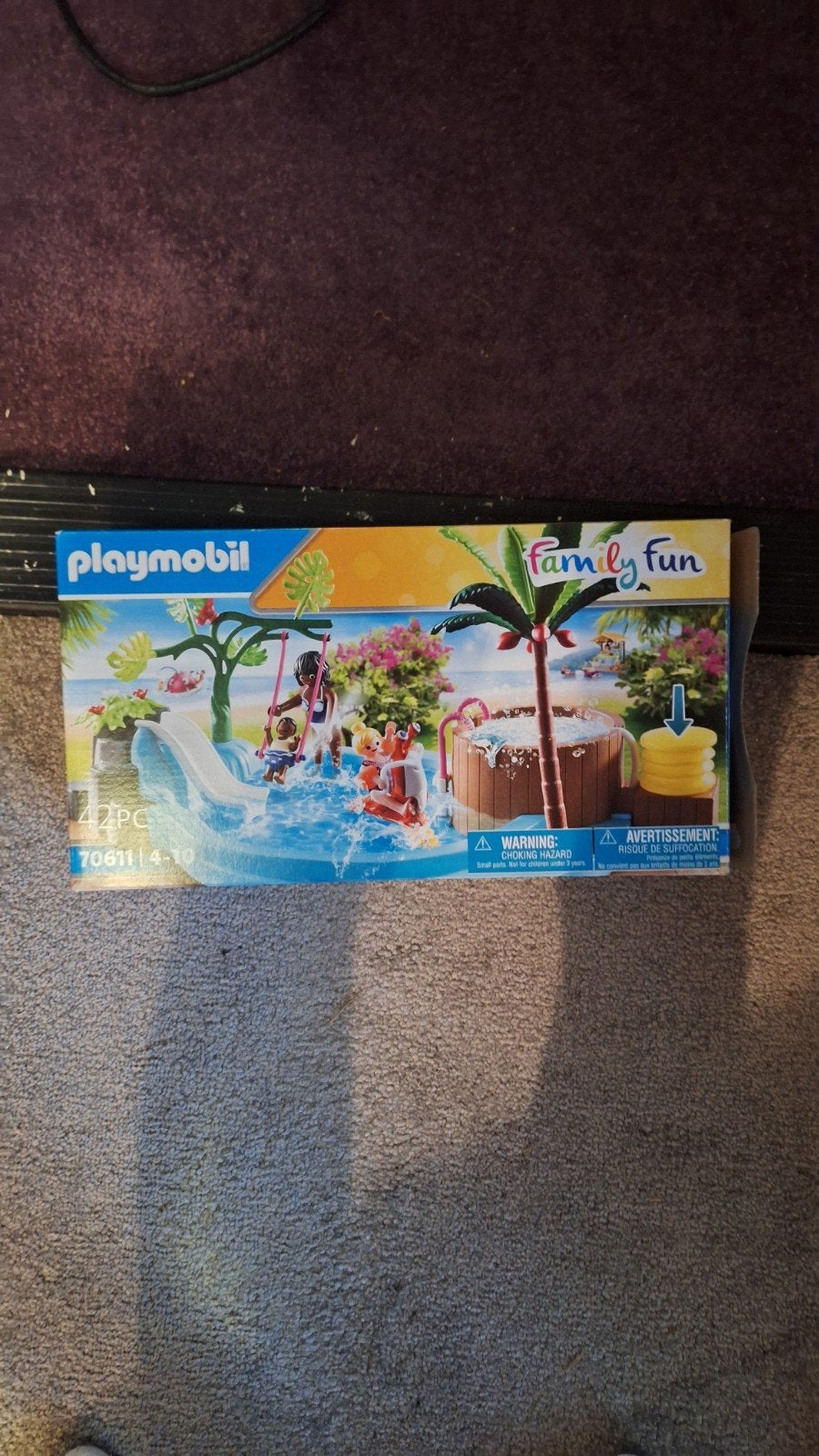 PLAYMOBIL Family Fun 70611 Waterpark met glijbaan, Kinderen en Baby's, Speelgoed | Playmobil, Ophalen, Zo goed als nieuw