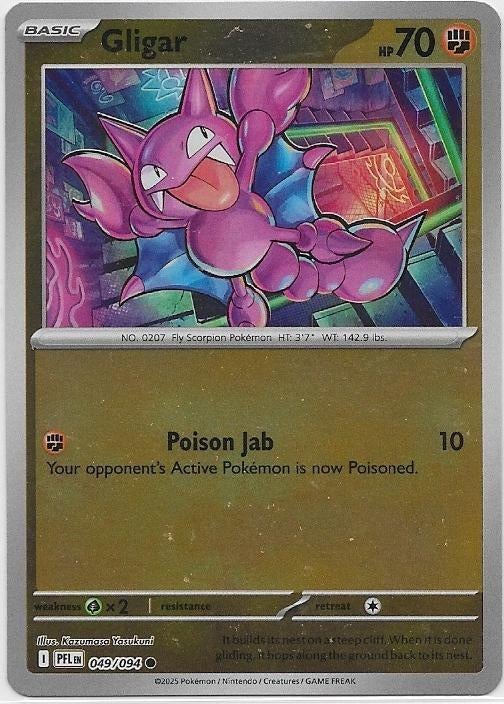Phantasmal Flames,  Gligar [reverse] 49/94, Hobby en Vrije tijd, Verzamelkaartspellen | Pokémon, Nieuw, Losse kaart, Verzenden