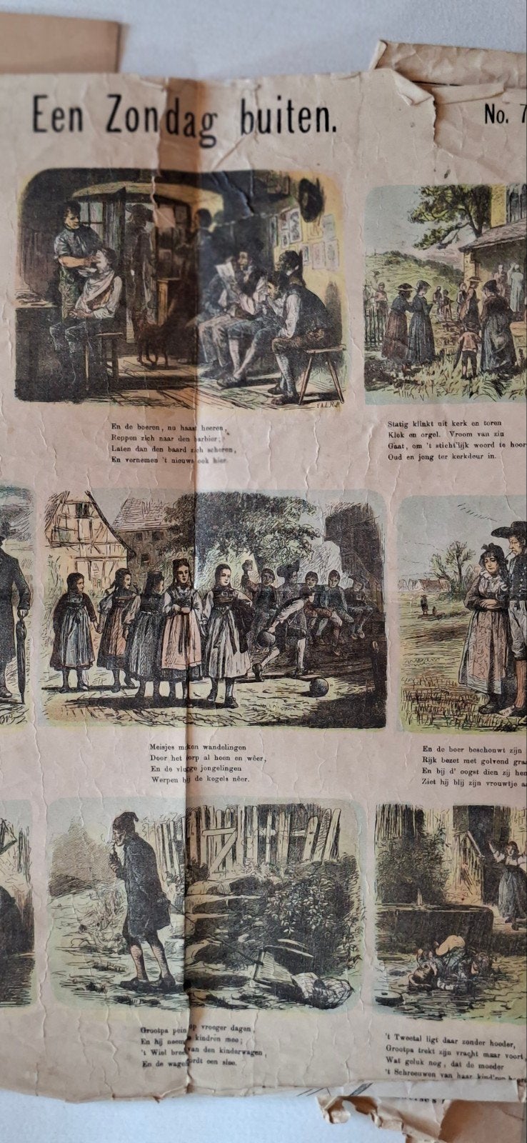 Bredee kinderprenten ca 1920 en De spiegel weekblad 1948, Ophalen of Verzenden