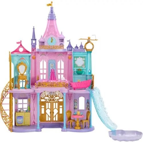 Disney Princess Kasteel+geluid,mist paar kleine accessoires, Ophalen of Verzenden, Gebruikt, Poppenhuis