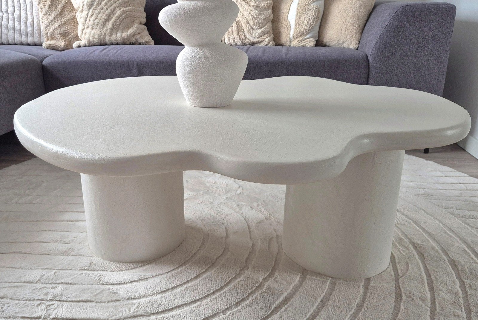 Organische Salontafel Beton Ciré - Uniek Design, Ophalen, Overige materialen, 100 tot 150 cm, Nieuw