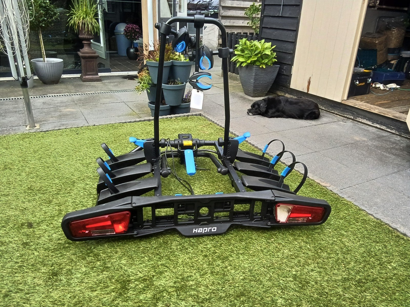Hapro Atlas Premium 3 fietsendrager, kantelbaar, 3 fietsen of meer, Elektrische fiets, Ophalen of Verzenden, Zo goed als nieuw