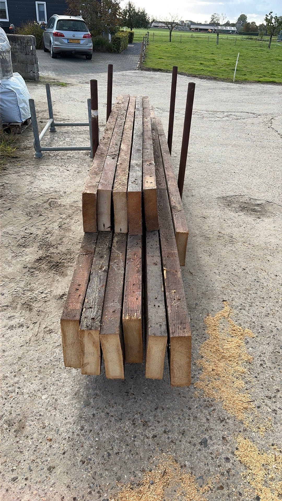 Zware gebruikte balken 70x245, Ophalen, Zo goed als nieuw, 250 cm of meer, Balken