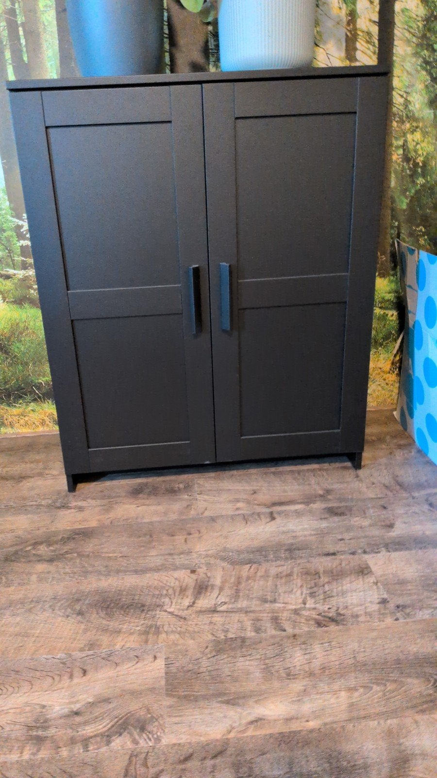 IKEA BRIMNES kast zwart 78x95 cm, Ophalen, 50 tot 100 cm, Zo goed als nieuw, 150 tot 200 cm