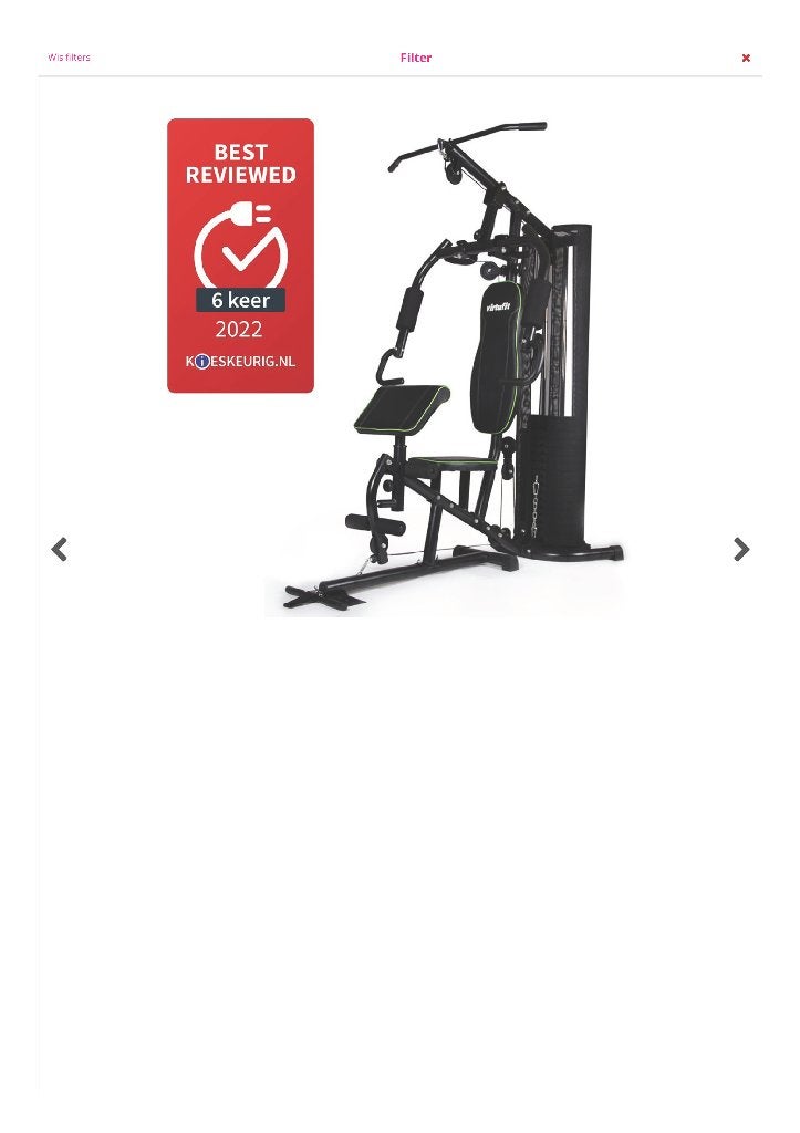 VirtuFit Krachtstation Homegym, Ophalen, Krachtstation, Buik, Zo goed als nieuw