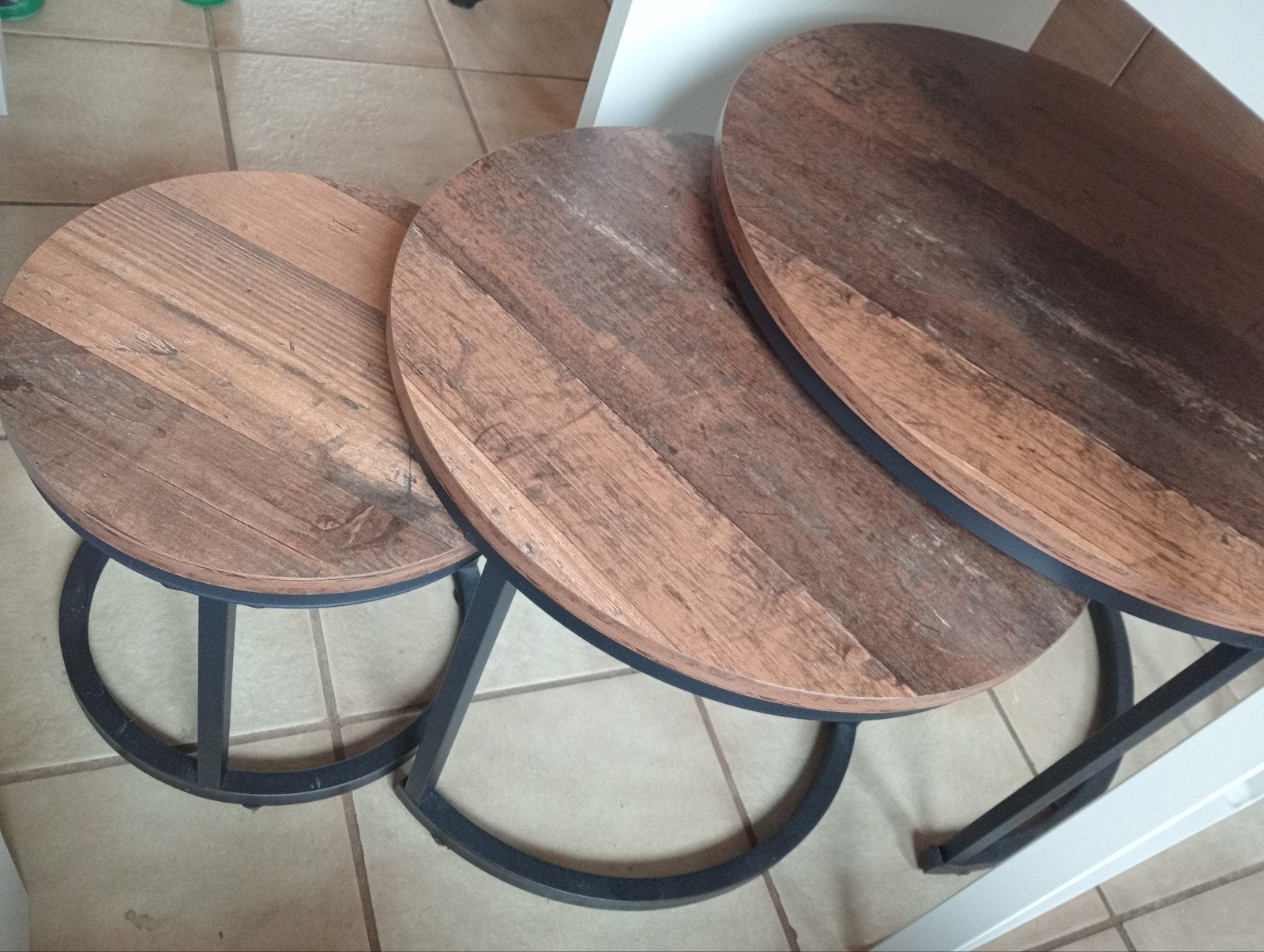 te koop zgan salontafel, Huis en Inrichting, Ophalen, 50 tot 100 cm, Rond, 50 tot 100 cm