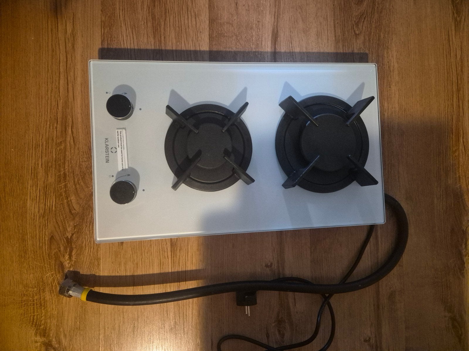 Klarstein 2-pitter gaskookplaat, Witgoed en Apparatuur, Ophalen, 4 kookzones, Zo goed als nieuw, Gas