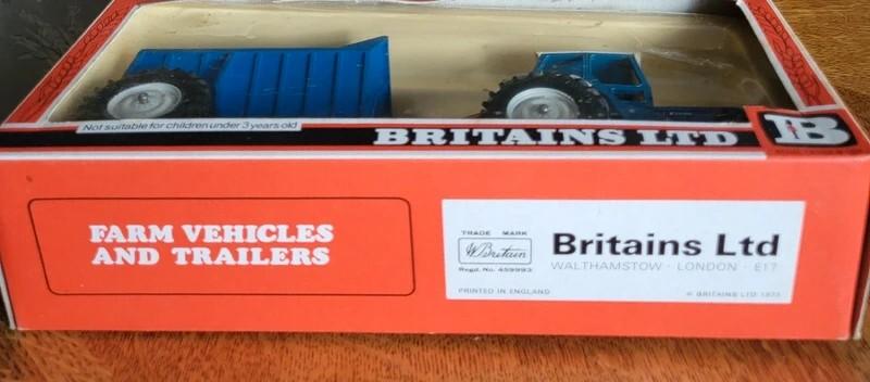 Britains ford 6600 gifset, Ophalen of Verzenden, Zo goed als nieuw, Tractor of Landbouw, Britains