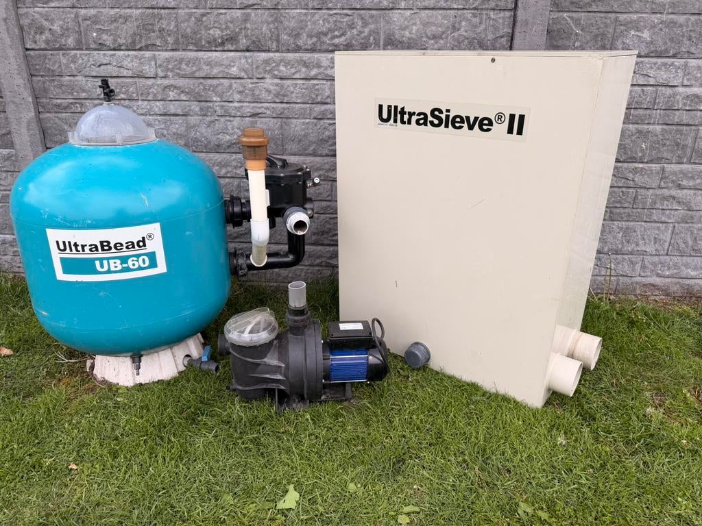 Vijver / zwembad filter set ( ub60 / ultrasieve + pomp ), Tuin en Terras, Vijver-toebehoren, Ophalen of Verzenden, Gebruikt, Vijverfilter