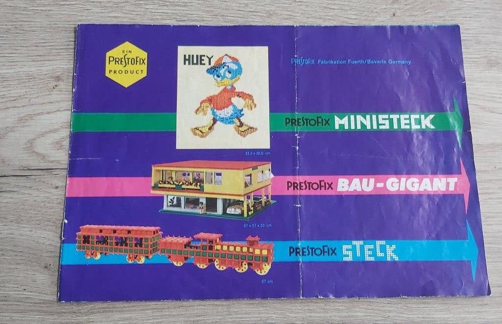 Brochure Prestofix  Jaren 60 Ministeck, Bau-Gigant, Steck., Ophalen of Verzenden, Gebruikt