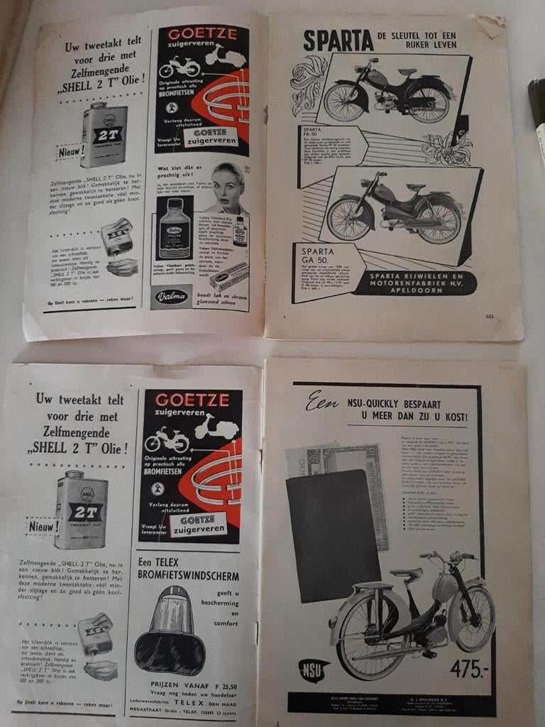 Vintage Bromfiets Boeken & Tijdschriften - Collectors Item, Ophalen of Verzenden, Gelezen, A. de Leyster, Merk of Model