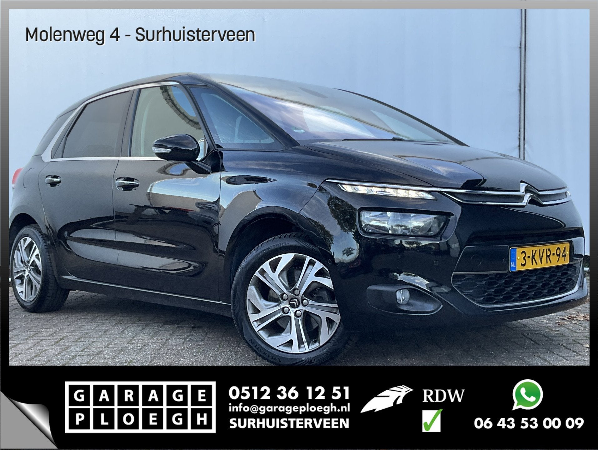 Citroën C4 Picasso 1.6 Intensive Trekhaak Nav/Cruise Camera, Voorwielaandrijving, Gebruikt, Origineel Nederlands, Bedrijf