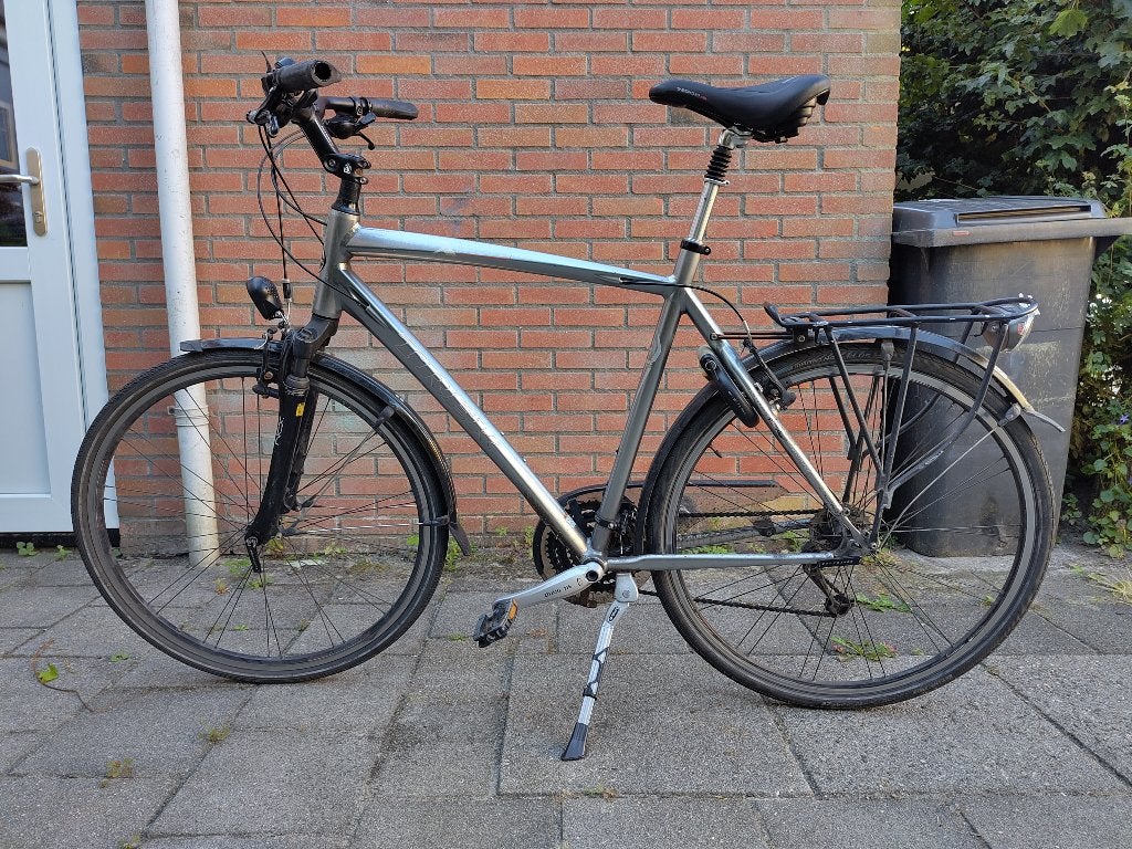 Herenfiets Trek X600 maat 58, Fietsen en Brommers, Fietsen | Heren | Herenfietsen, 57 tot 61 cm, Ophalen, Gebruikt, Overige merken