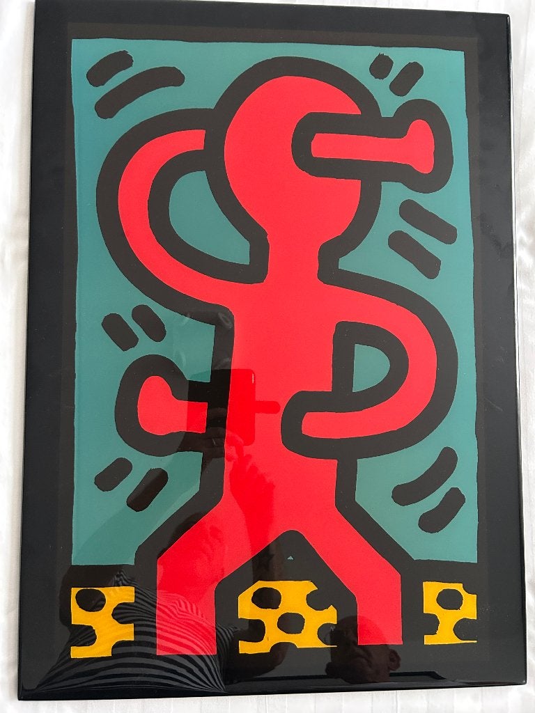 Keith Haring gegoten in polymer coating, Antiek en Kunst, Kunst | Litho's en Zeefdrukken, Ophalen of Verzenden, Personages en Fantasiefiguren