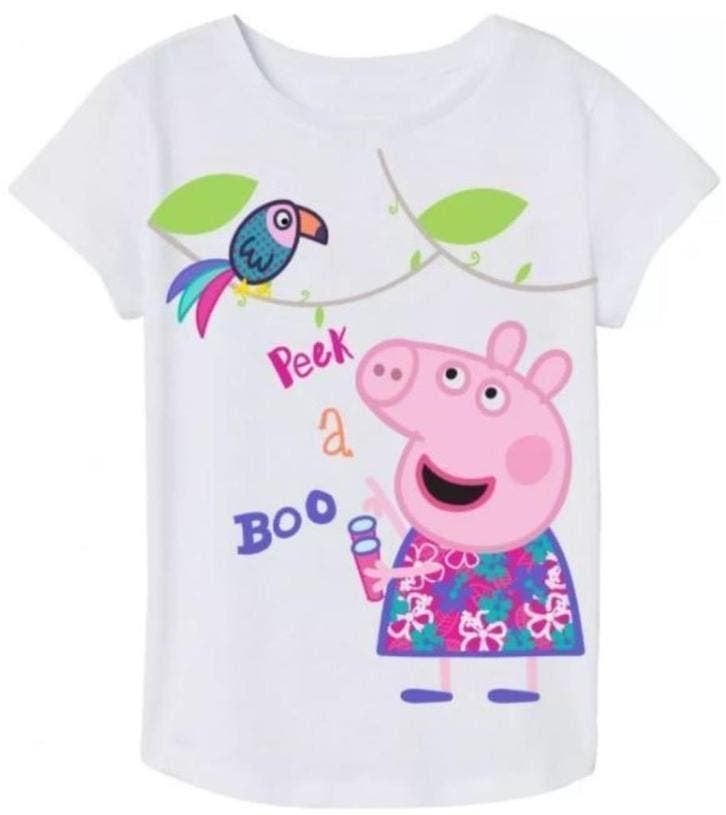 Peppa Pig T-shirt - Wit - Maat 98 - 104 - 110 - Katoen, Meisje, Nieuw, Ophalen of Verzenden, Shirt of Longsleeve