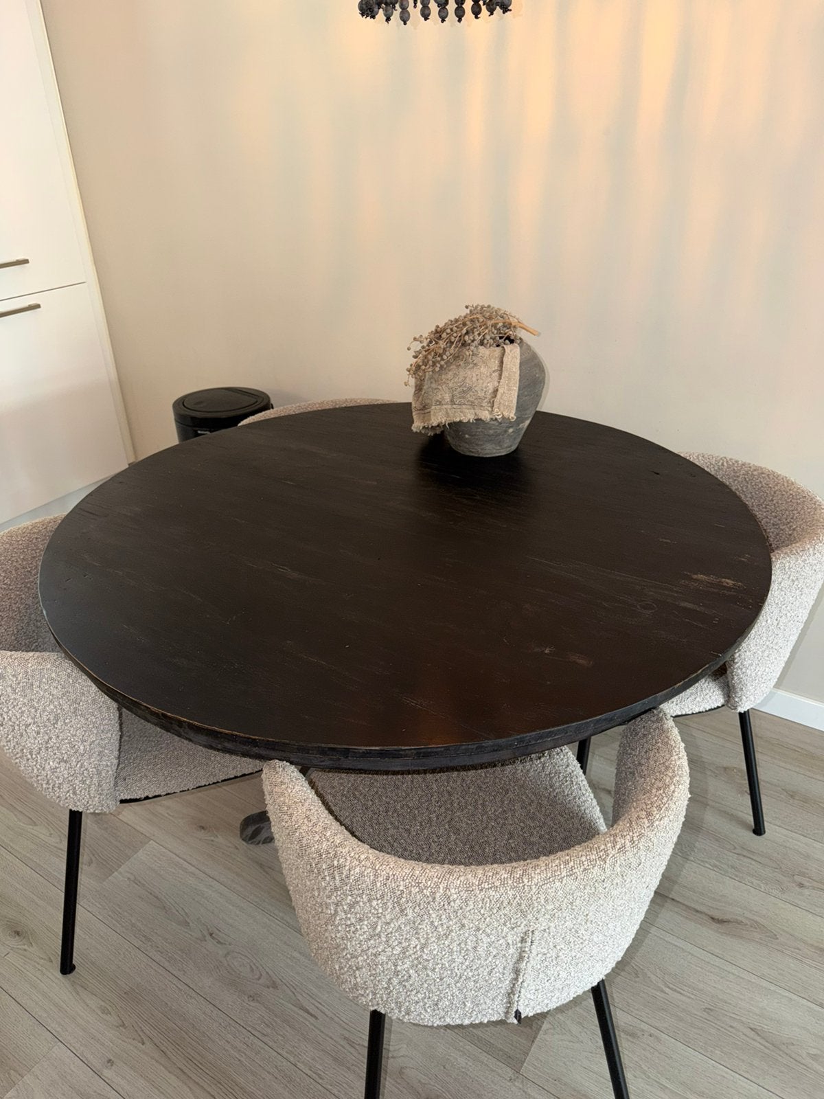 Eettafel Aura Peeperkorn, Huis en Inrichting, Ophalen, 100 tot 150 cm, Rond, Zo goed als nieuw