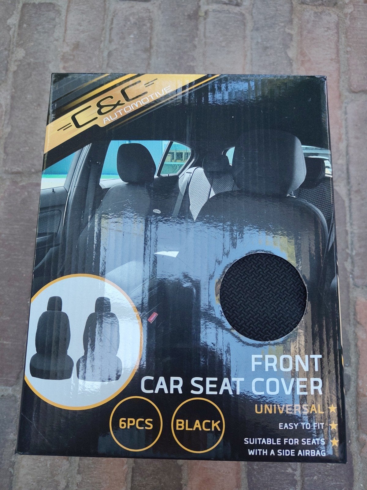 C&C Automotive Universele Zwarte Autostoelhoes (6 stuks), Ophalen of Verzenden, Nieuw