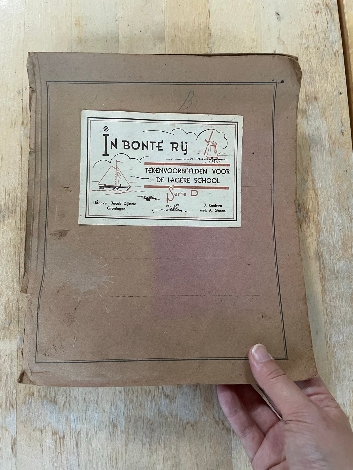 Vintage Tekenvoorbeelden Lagere School - In Bonte Rij Serie, Ophalen of Verzenden, Gelezen, Overige niveaus