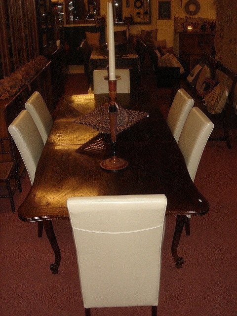 UNIEKE TEAK EETTAFEL TAFEL met PARKETBLAD – PROVENCE, Ophalen