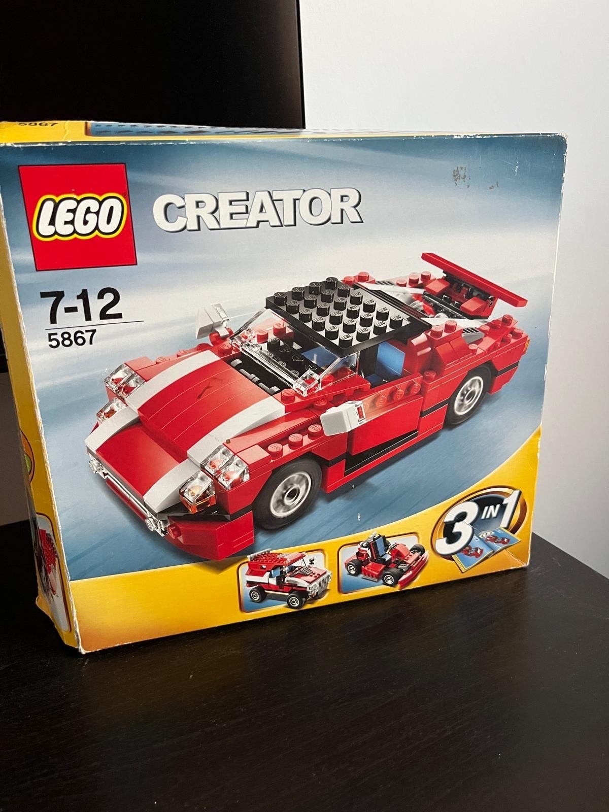 LEGO Creator 5867: 3-in-1 Rode Sportwagen, Ophalen of Verzenden, Gebruikt