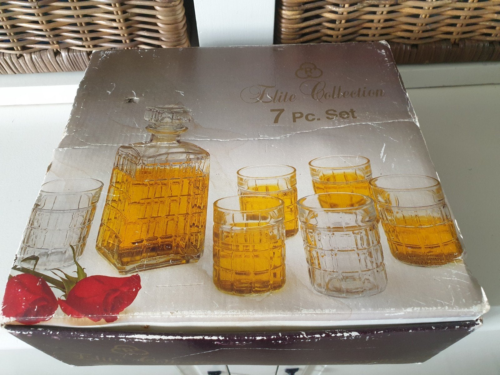 Whiskey set 7 delig, Ophalen of Verzenden, Zo goed als nieuw, Overige typen