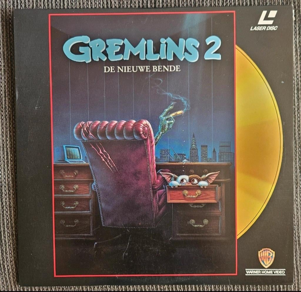 Gremlins 2: De Nieuwe Bende - LaserDisc, Alle leeftijden, Ophalen of Verzenden, Gebruikt, Actiekomedie