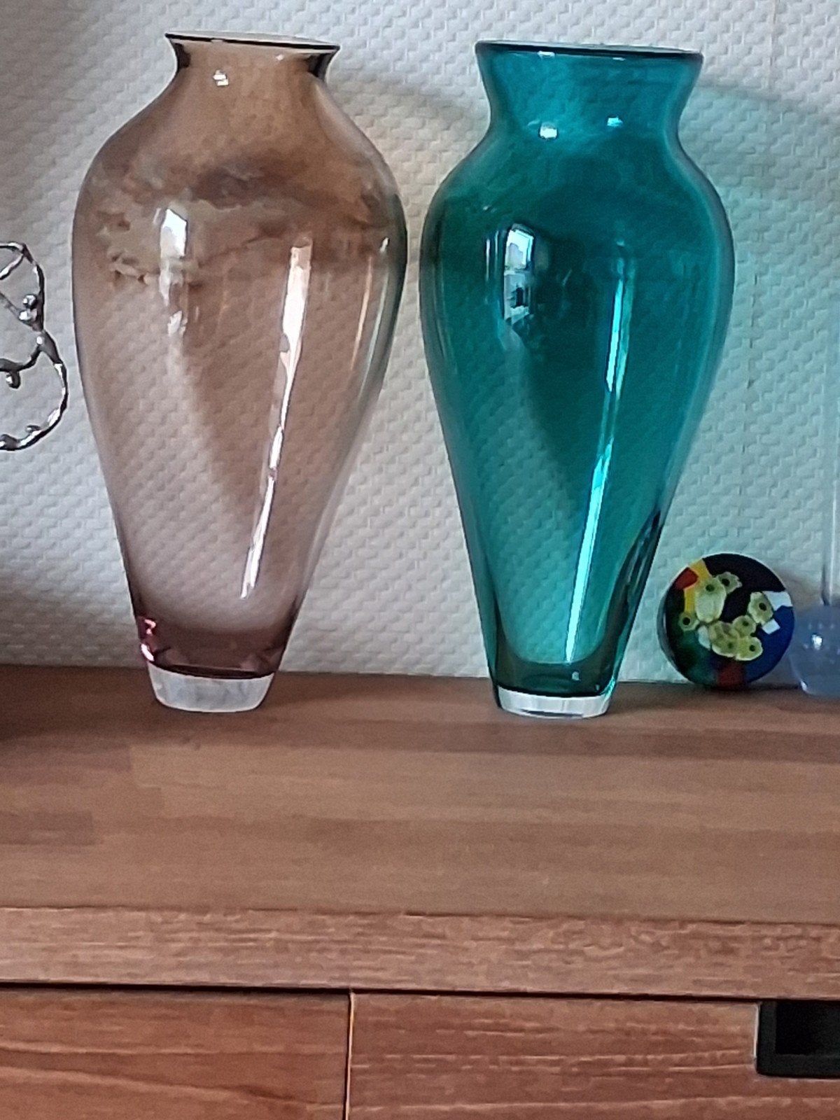 zeer mooie gave vazen van Leerdamglas, Ophalen