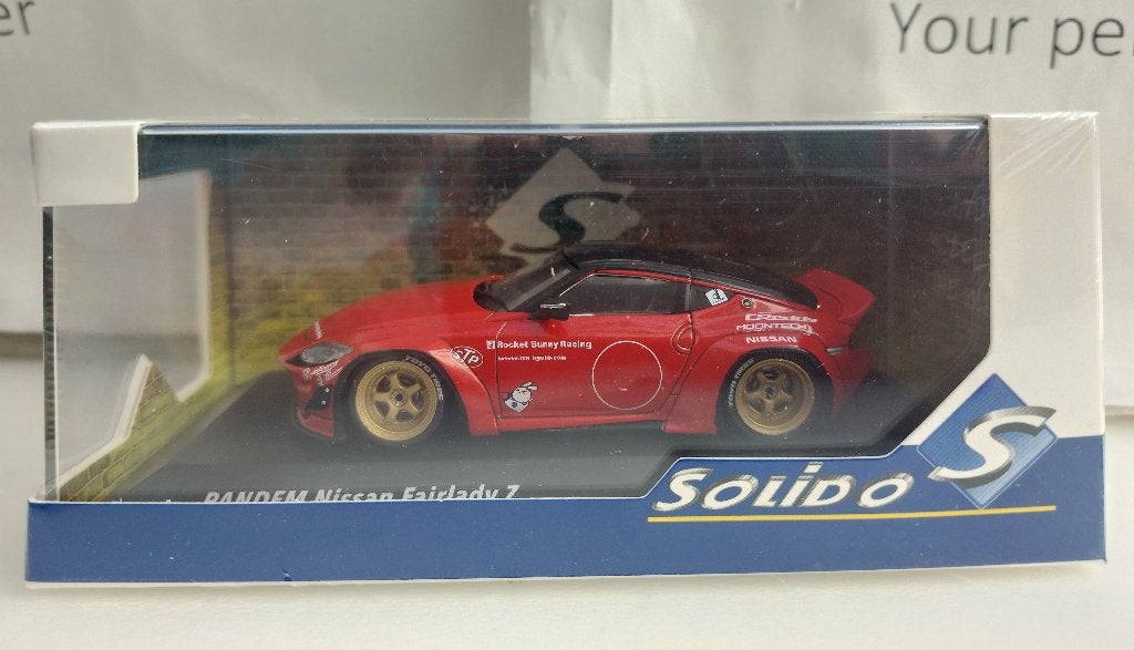 Solido 1:43 Nissan 400Z Pandem Rocket Bunny 2022 rood nieuw, Hobby en Vrije tijd, Ophalen of Verzenden, Nieuw, Auto, Solido