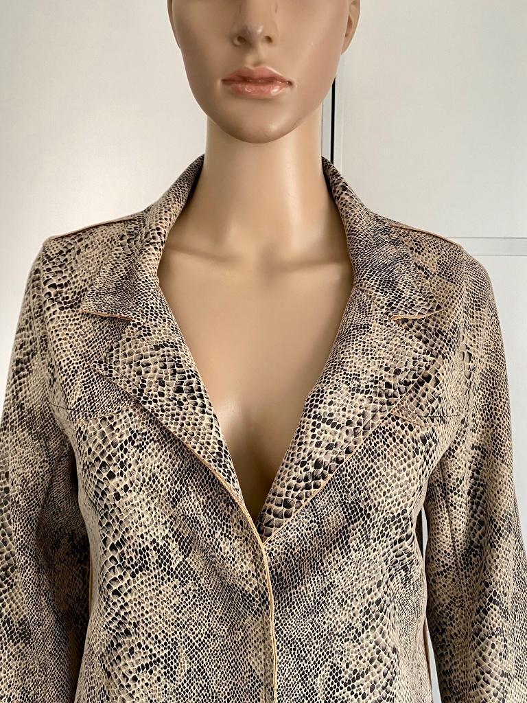 J203 Geisha  maat 38=M lang jasje blazer colbert vest beige, Geisha, Beige, Maat 42/44 (L), Nieuw