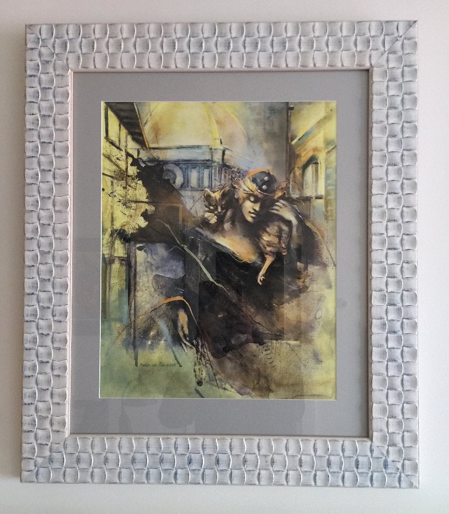 12 schilderijen in 1 koop, Antiek en Kunst, Ophalen, Overige stijlen, Ingelijst, Overige technieken
