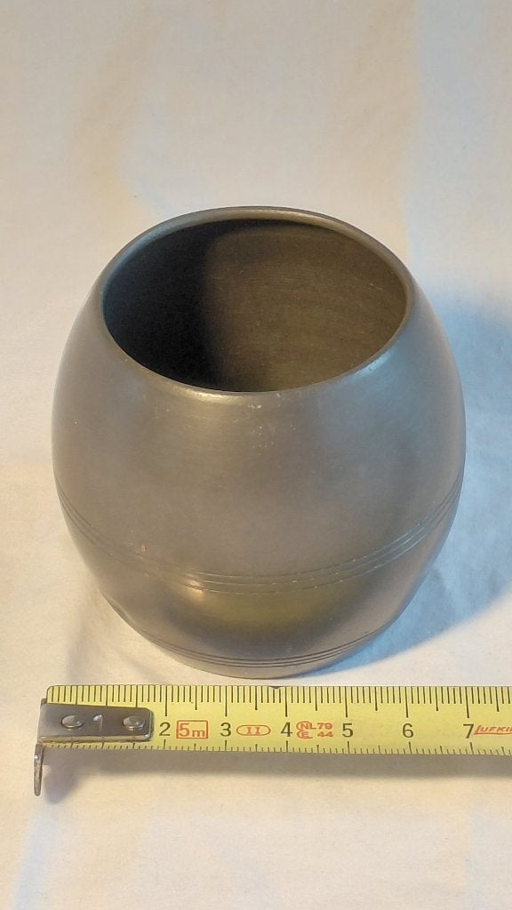 Antiek tinnen vaasje, Ophalen of Verzenden