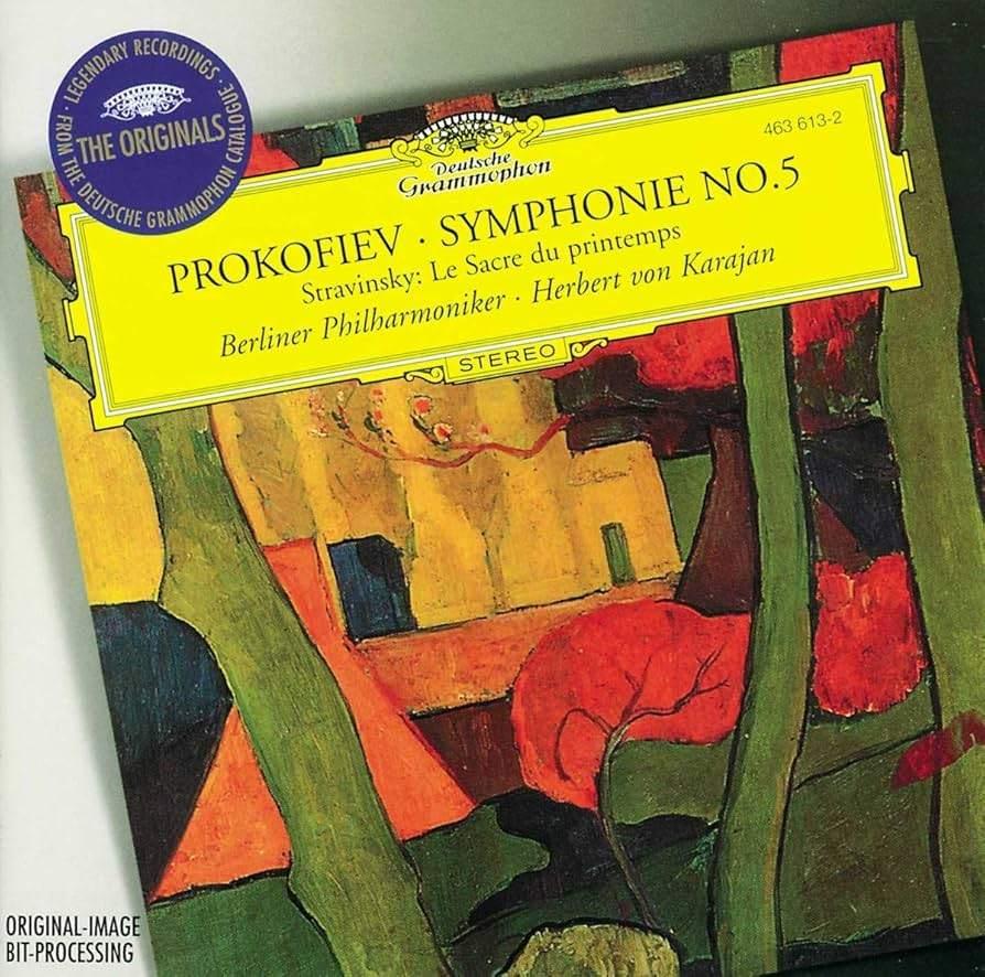 PROKOFIEV Symphonie no. 5 CD VON KARAJAN STRAVINSKY Le sacre, Cd's en Dvd's, Cd's | Klassiek, Ophalen of Verzenden, Modernisme tot heden