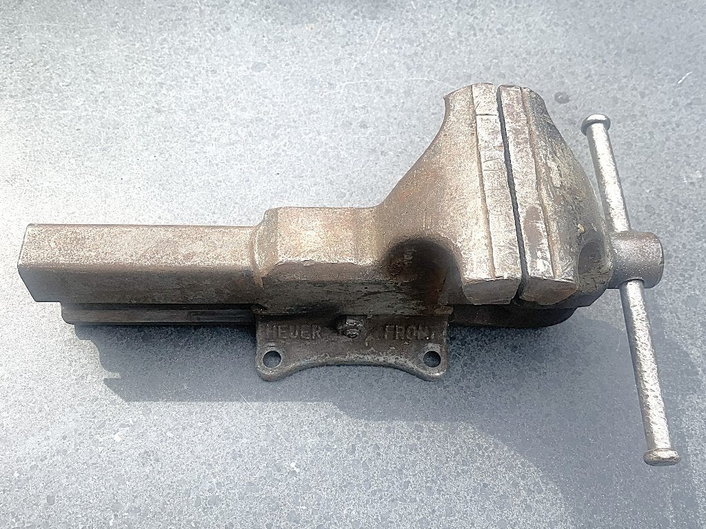 Heuer Front 115 bankschroef., Ophalen of Verzenden, Gebruikt, Minder dan 70 cm, Bankschroef