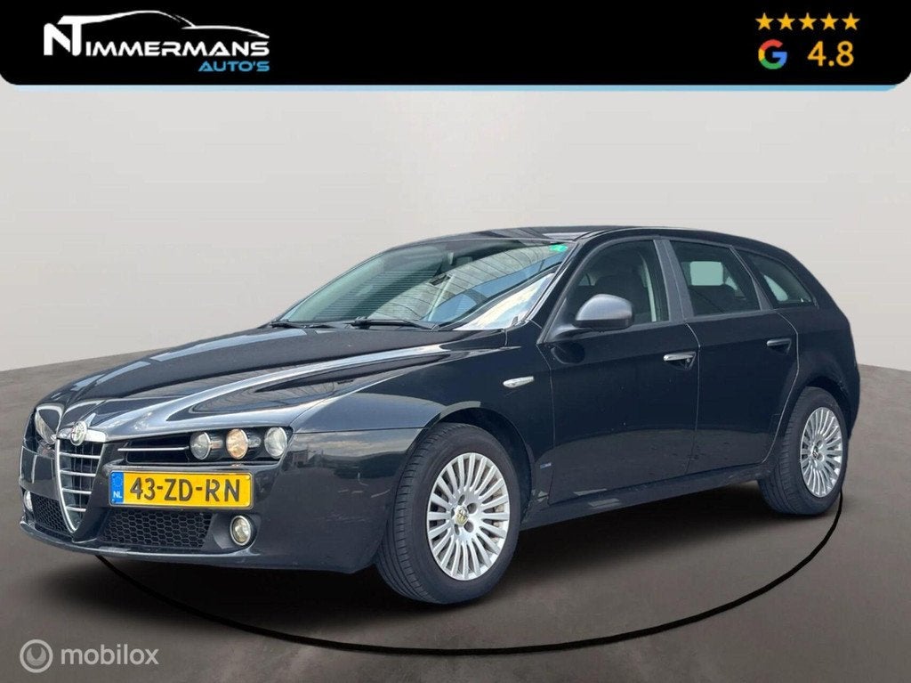 Alfa Romeo 159 Sportwagon 1.8 mpi|APK|NL-AUTO|ALCANTARA|CRUI, Auto's, Alfa Romeo, Gebruikt, 4 cilinders, 1796 cc, Zwart