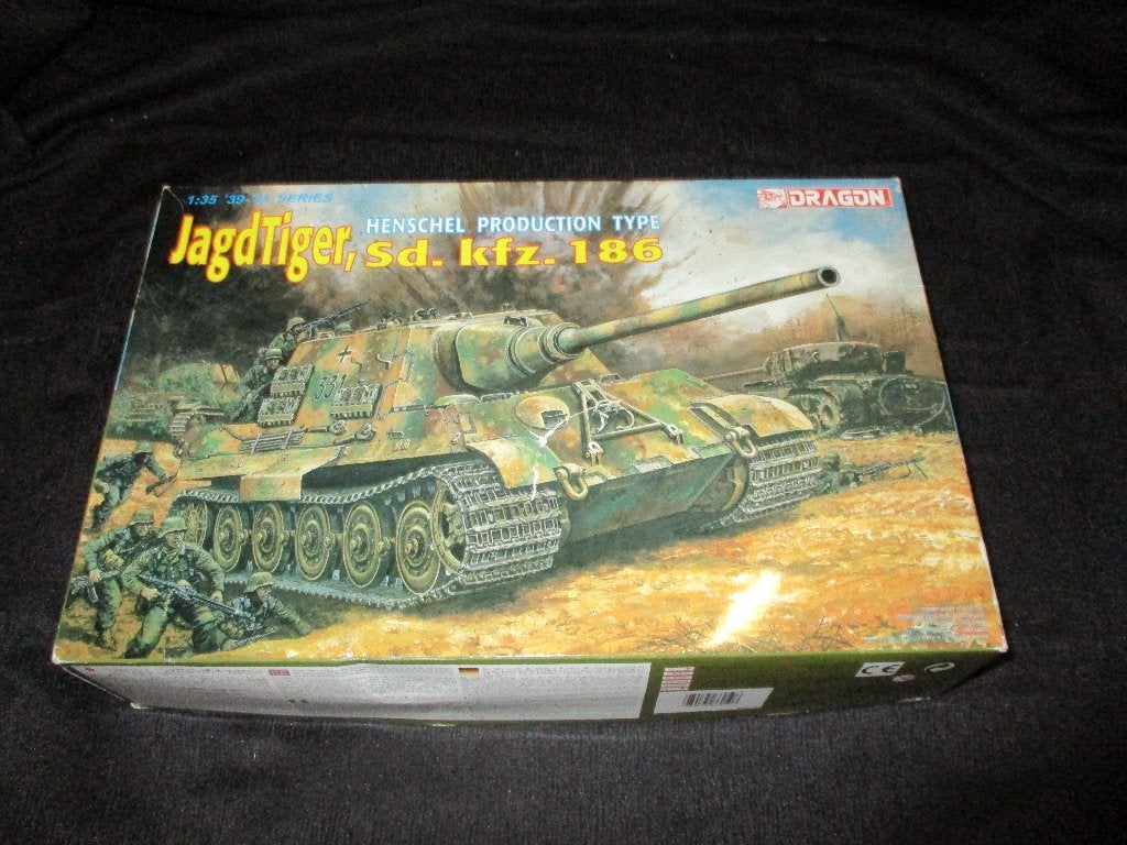 H-815,DRAGON 1-35,NO,6050,Jagdtiger Sd.Kfz. 186 Henschel Pro, Overige merken, 1:32 tot 1:50, Overige typen, Nieuw