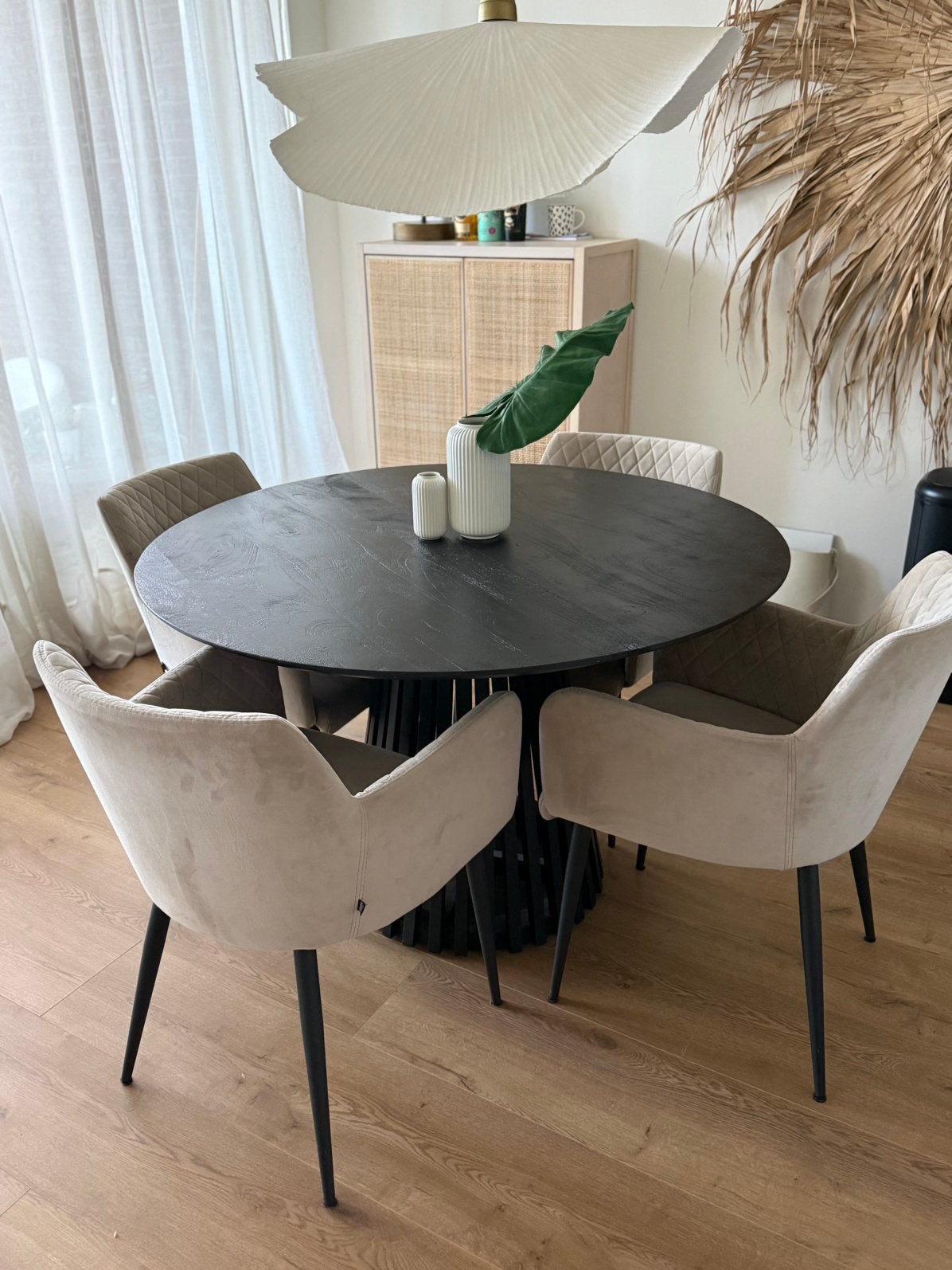Zgan ronde eetkamer tafel 1.20 m, Ophalen, Zo goed als nieuw, Rond, 100 tot 150 cm