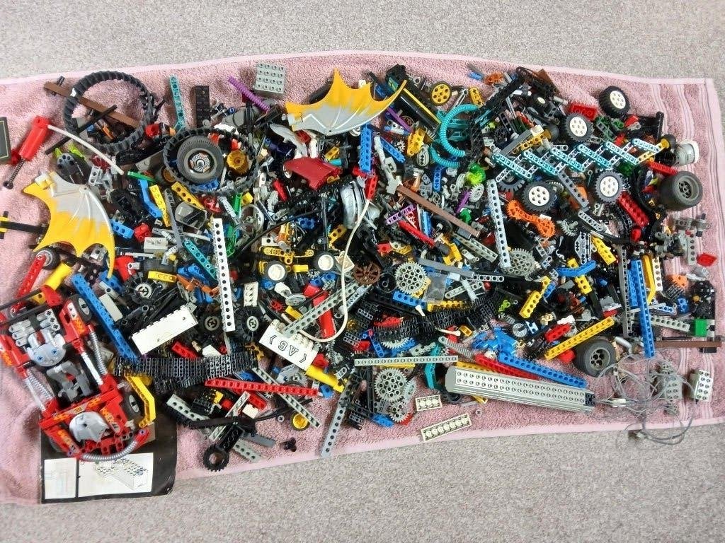 partij lego technic onderdelen., Ophalen, Gebruikt, Lego, Accessoire