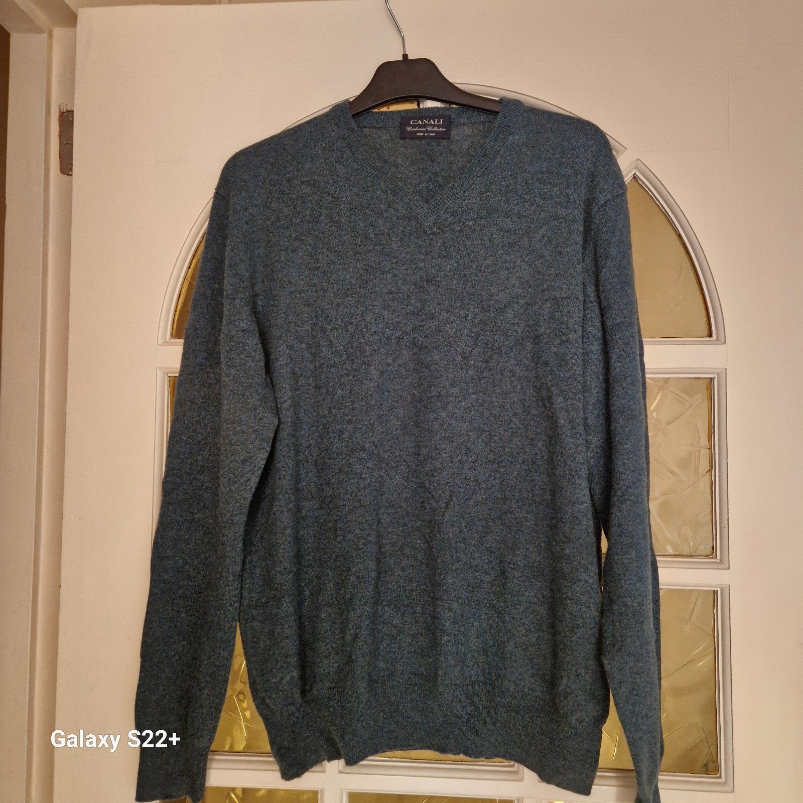 Canali Cashmere "Exclusive Collection" V-hals Trui Maat M, Maat 48/50 (M), Ophalen of Verzenden, Zo goed als nieuw, Canali