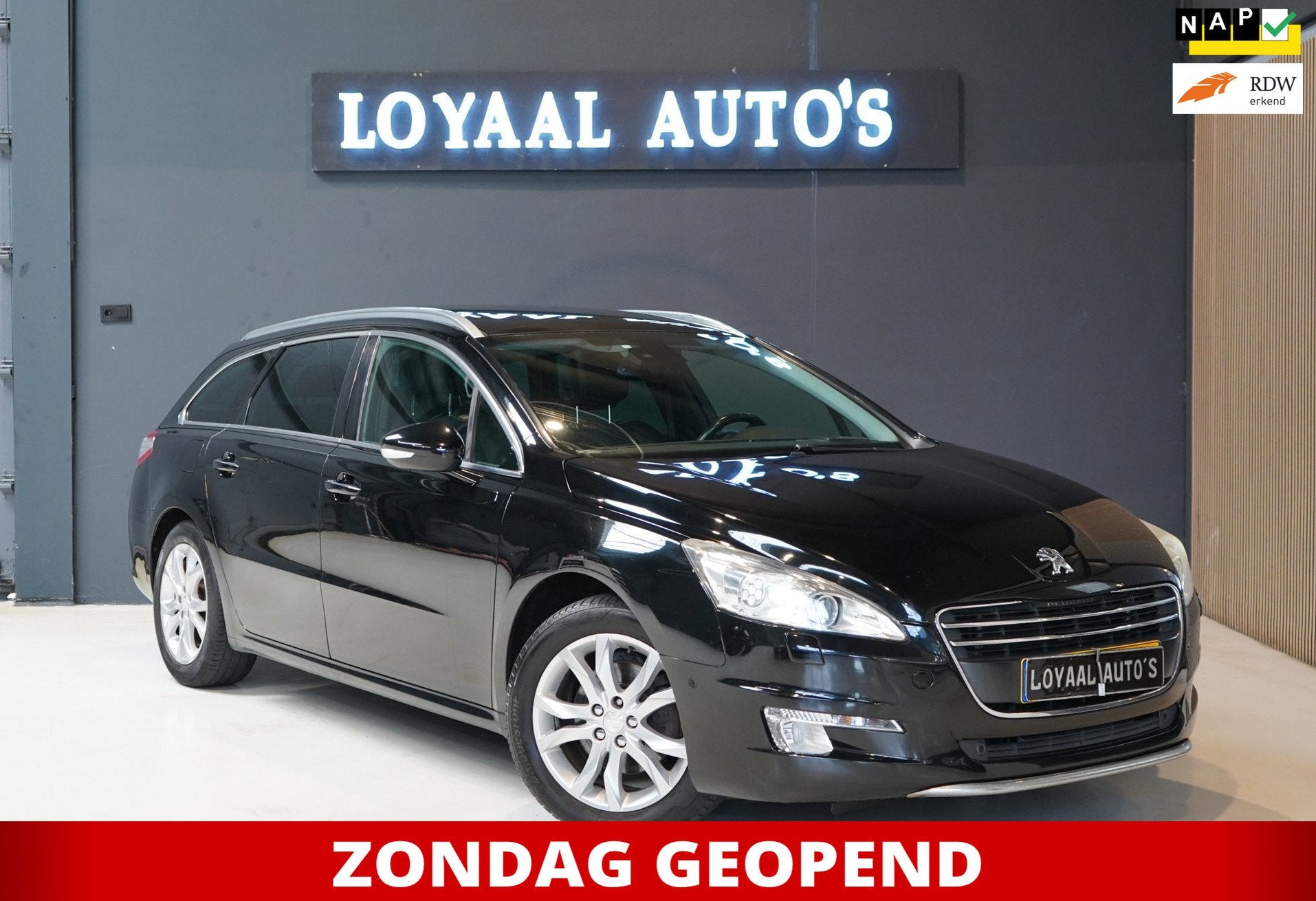 Peugeot 508 SW 1.6 THP Allure | PANODAK | CRUISE | TREKHAAK, Auto's, Euro 5, Gebruikt, Leder en Stof, Zwart