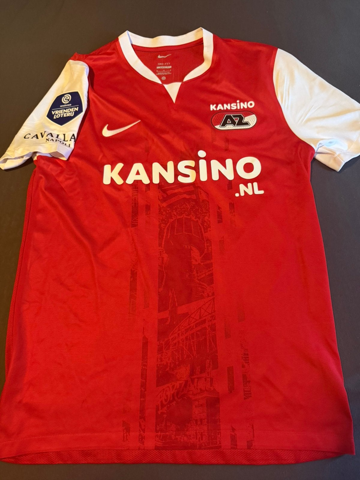 AZ shirt matchworn Poku, Maat M, Ophalen of Verzenden, Gebruikt, Shirt