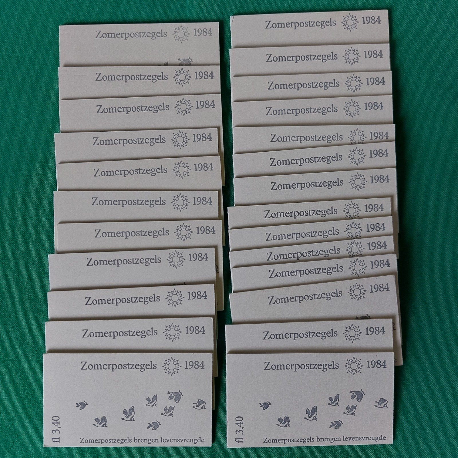 25x postzegel boekje 30 zomer zegels 1984, Ophalen