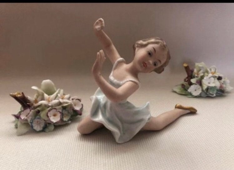 Wallendorf Ballerina Beeldje Vintage Gemerkt, Ophalen of Verzenden, Gebruikt