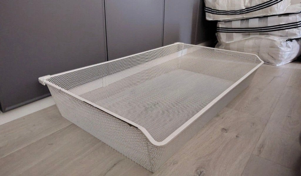 Uittrekbare draadmand met railsysteem ikea pax kast 100 cm, Huis en Inrichting, Ophalen, Zo goed als nieuw