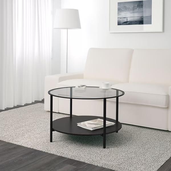 VITTSJÖ salontafel ikea, Huis en Inrichting, Tafels | Salontafels, 100 tot 150 cm, Rond, Minder dan 50 cm, 50 tot 100 cm