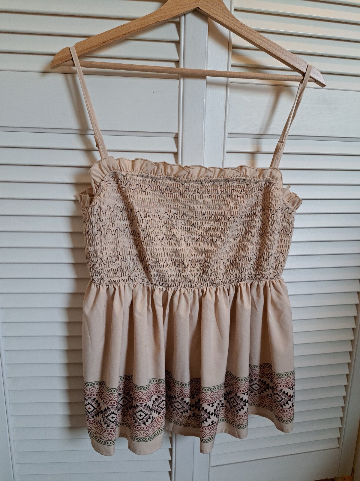 Shein top maat L, Kleding | Dames, Tops, Beige, Maat 42/44 (L), Ophalen of Verzenden, Zo goed als nieuw