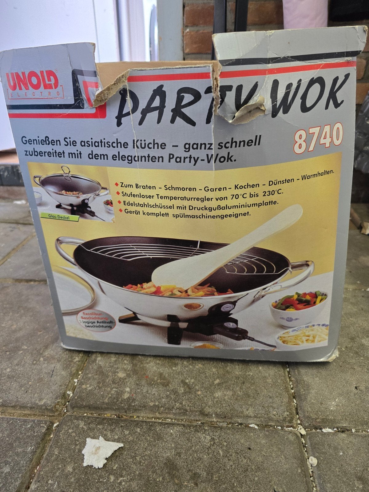 Unold Electro Party Wok Tafelmodel met Stekker, Ophalen of Verzenden
